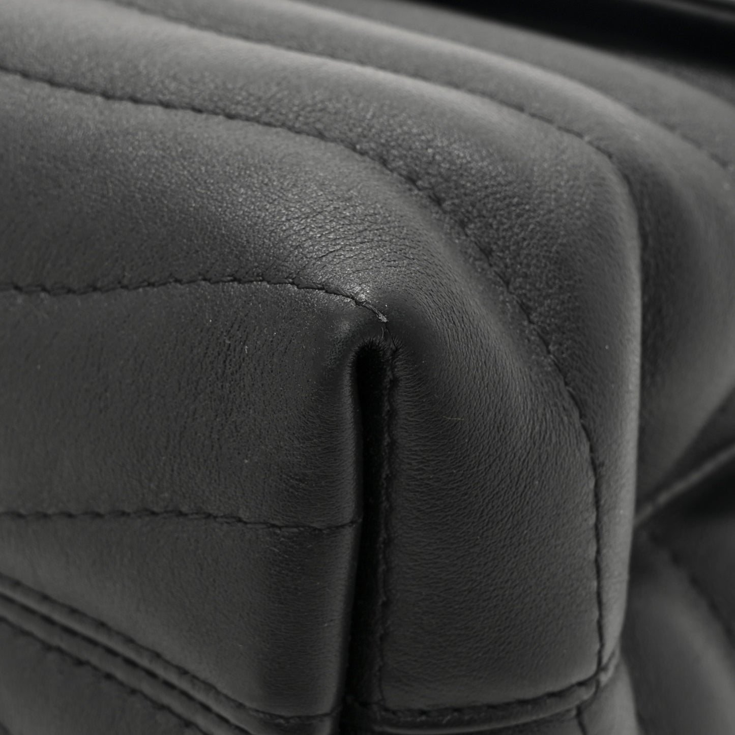 Calfskin LV New Wave Chain Bag GM Black