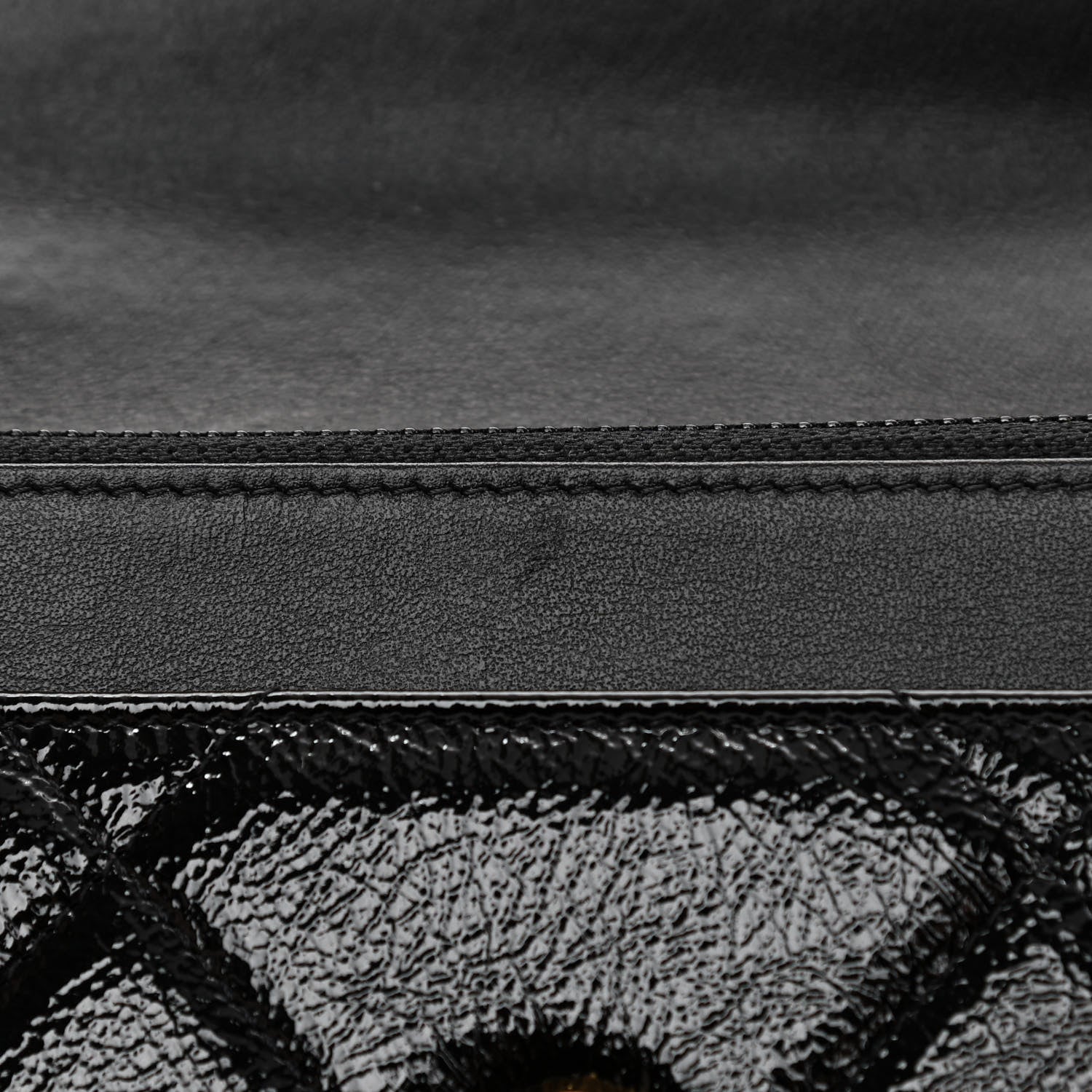 Chanel Shiny Crumpled Calfskin Quilted Chanel 19 Wallet On Chain WOC Black 13 of 14