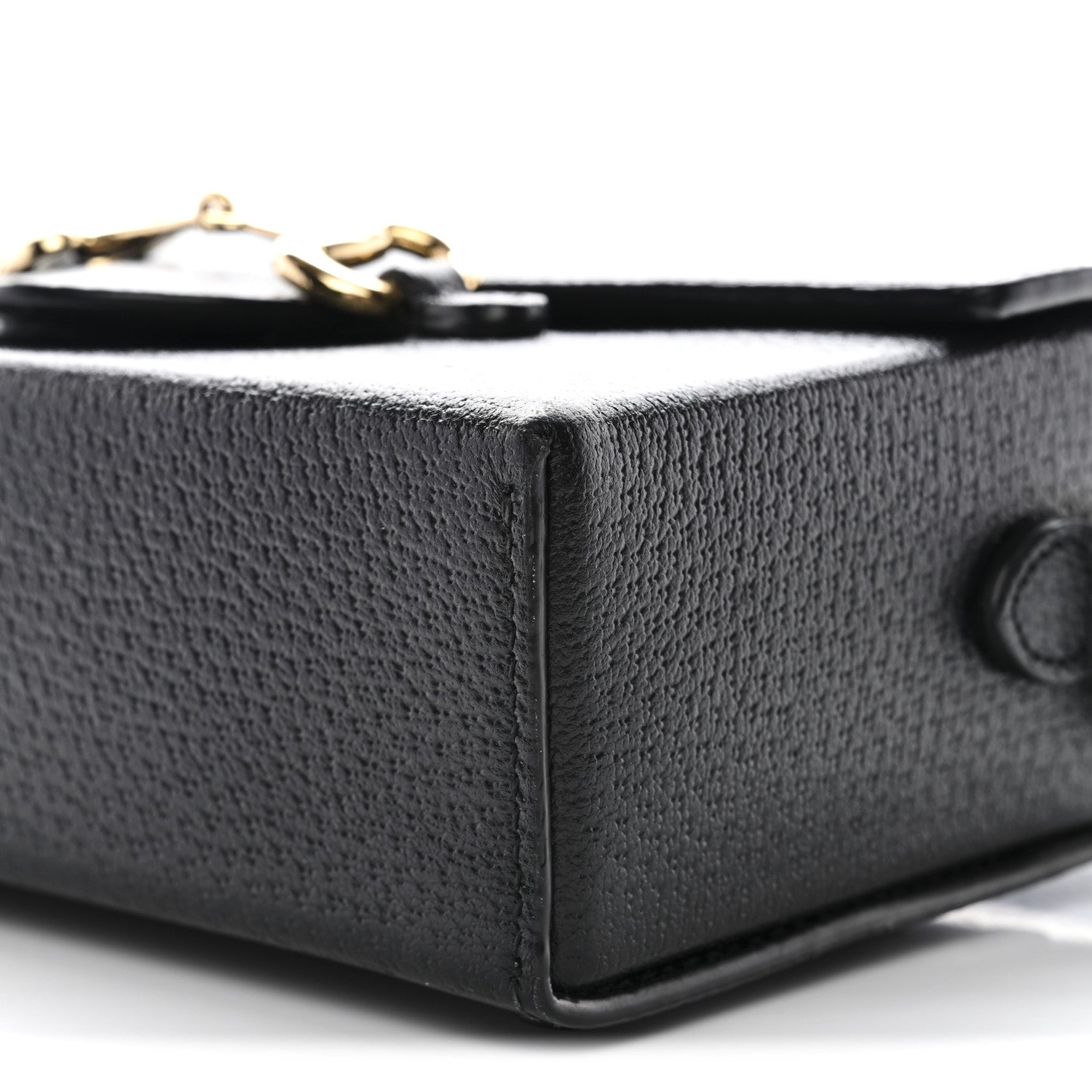 Gucci Calfskin Horsebit 1955 Shoulder Bag Black 10 of 11