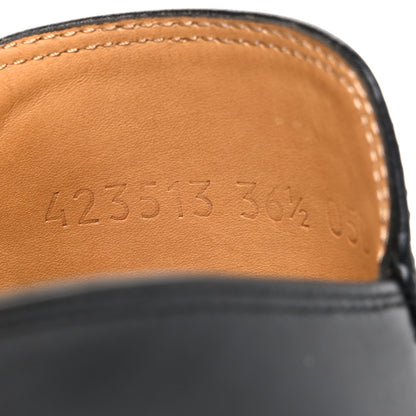 Gucci Calfskin Womens Princetown Slippers 36.5 Black 10 of 11