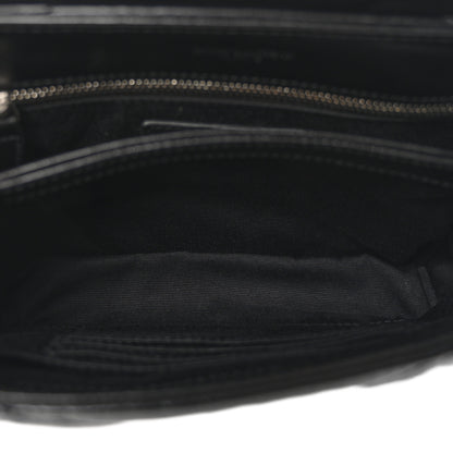 Saint Laurent Calfskin Y Quilted Monogram Toy Loulou Crossbody Bag Black 5 of 12