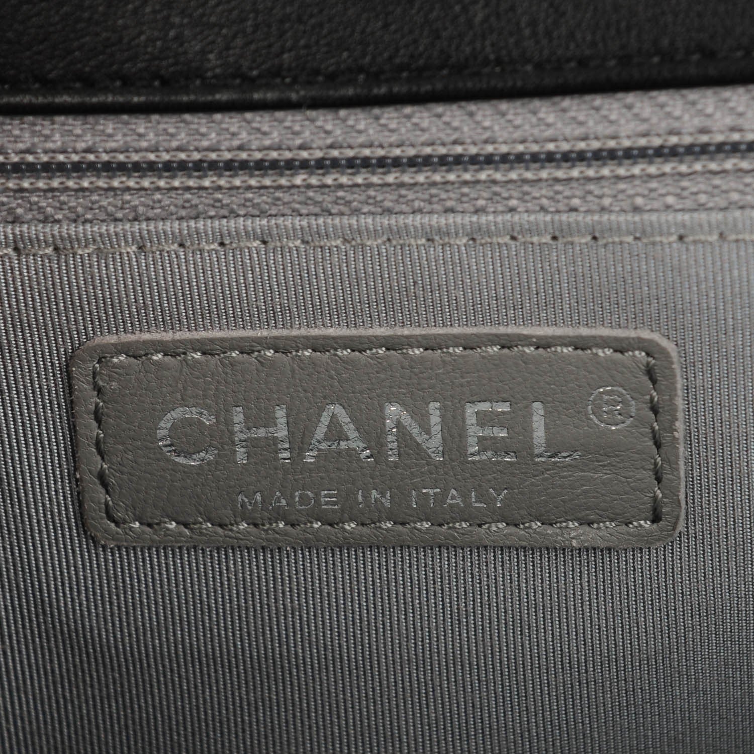 Chanel Calfskin Chevron Quilted Medium Boy Flap Black 6 of 8