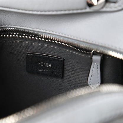 Fendi Vitello Dolce Studded Croc Tail Mini Backpack Grey 8 of 13