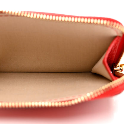 Chloe Grained Calfskin Medium Marcie Zip Card Holder Red 5 of 7