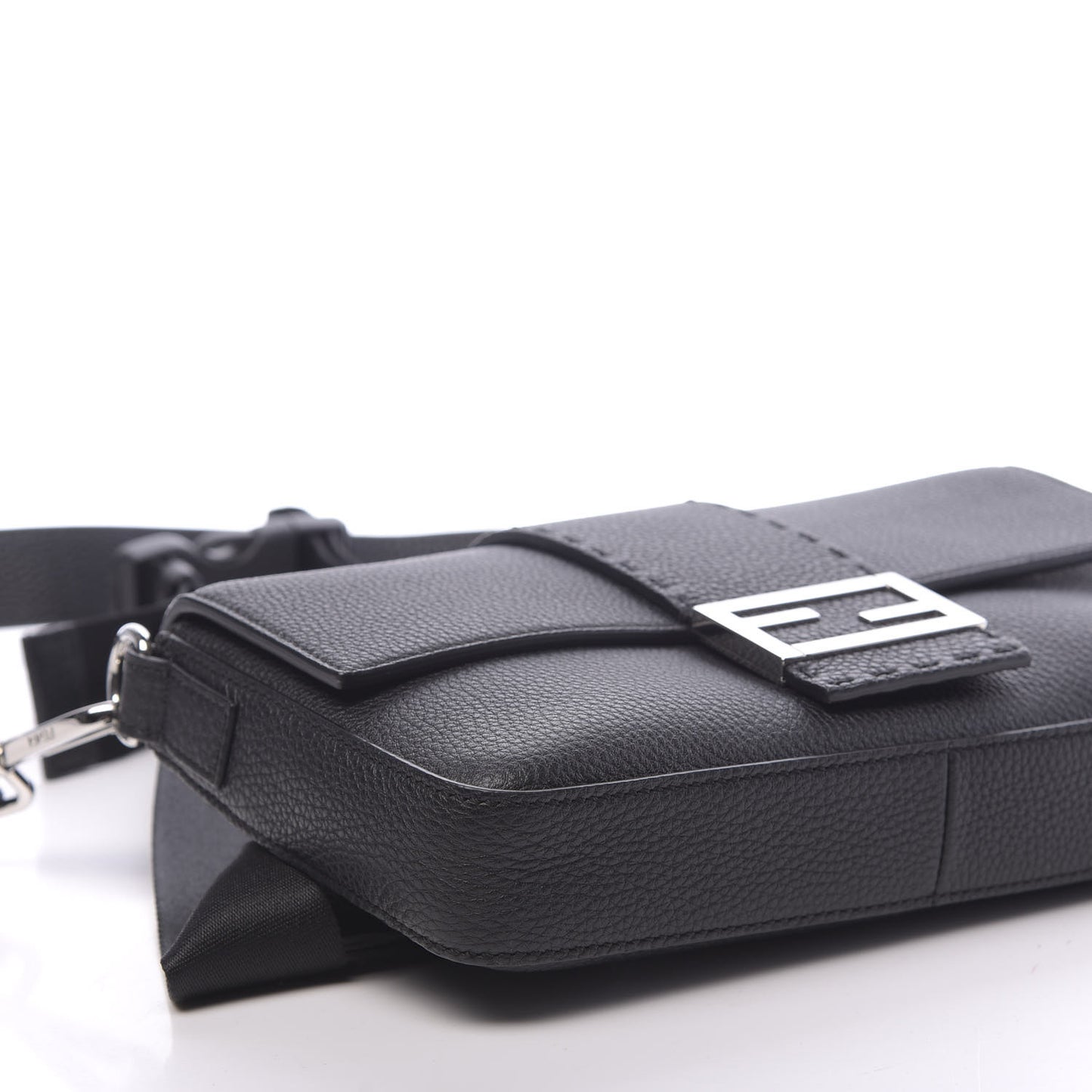 Cuoio Romano Selleria Belt Baguette Bag Black