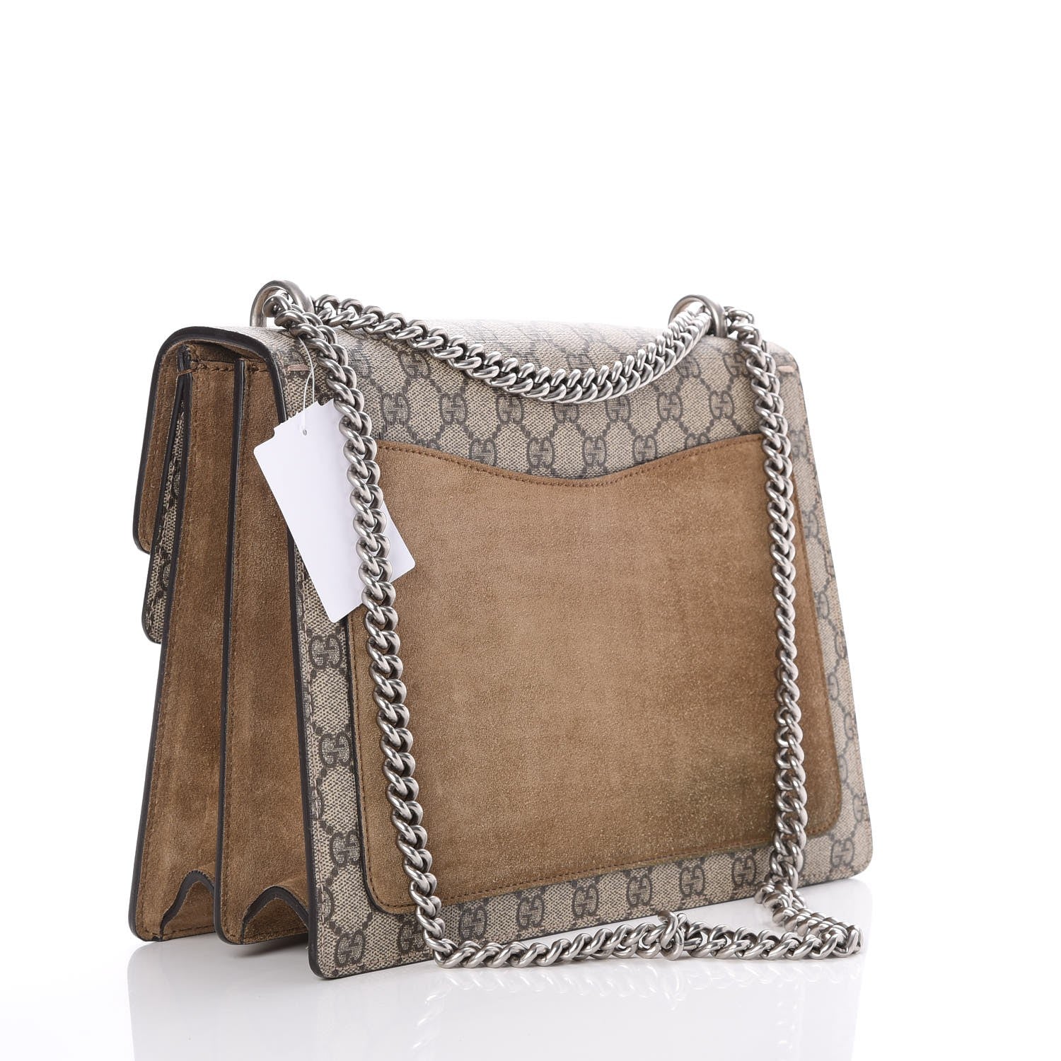 Gucci GG Supreme Monogram Medium Dionysus Shoulder Bag Taupe 4 of 17