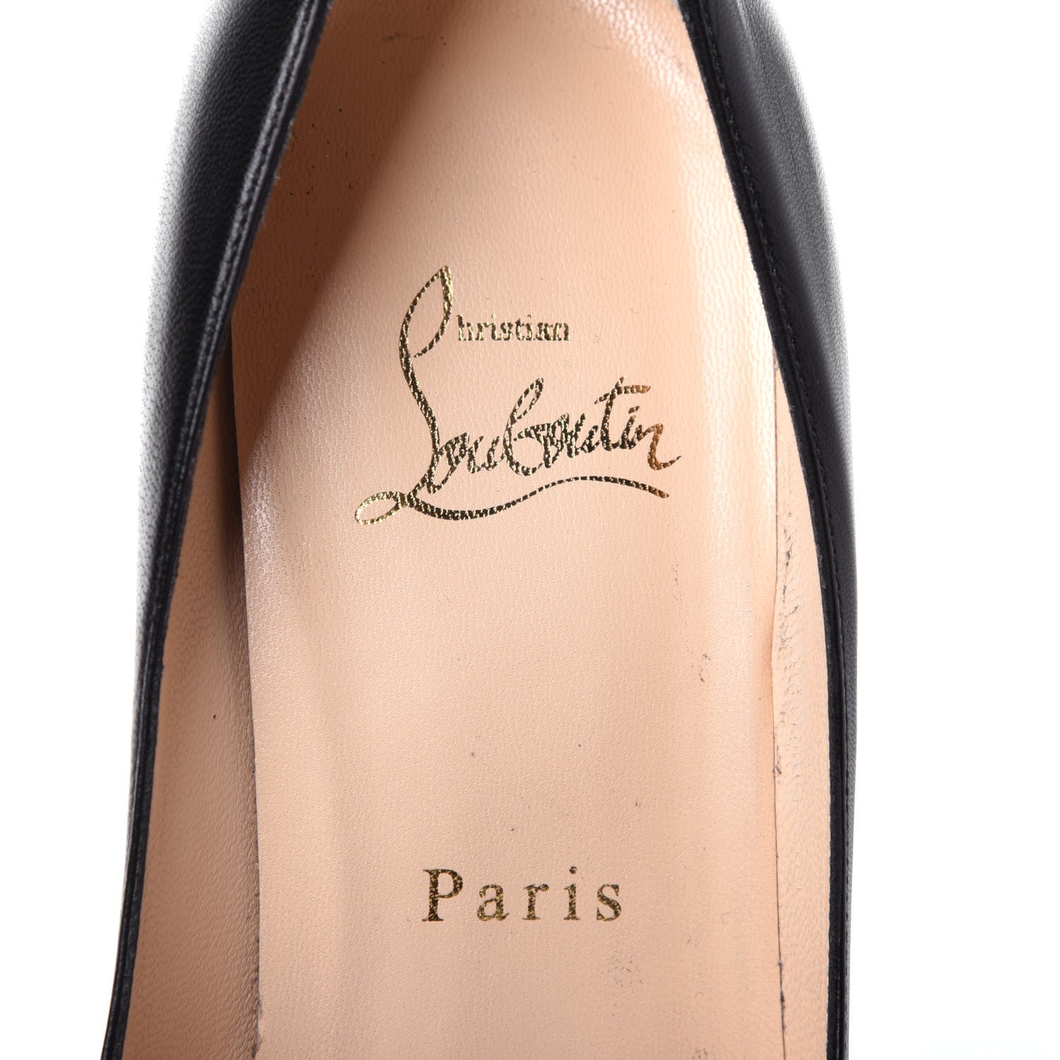 Christian Louboutin Kid Decollete 554 100 Pumps 38 Black 8 of 14