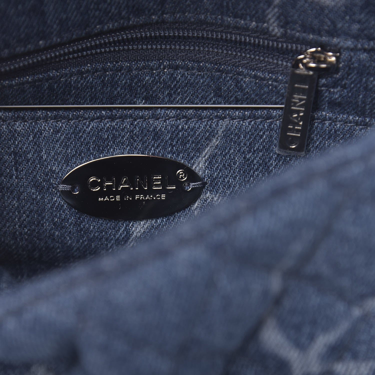 Chanel Denim CC Quilted Mini Square Flap Blue 6 of 11