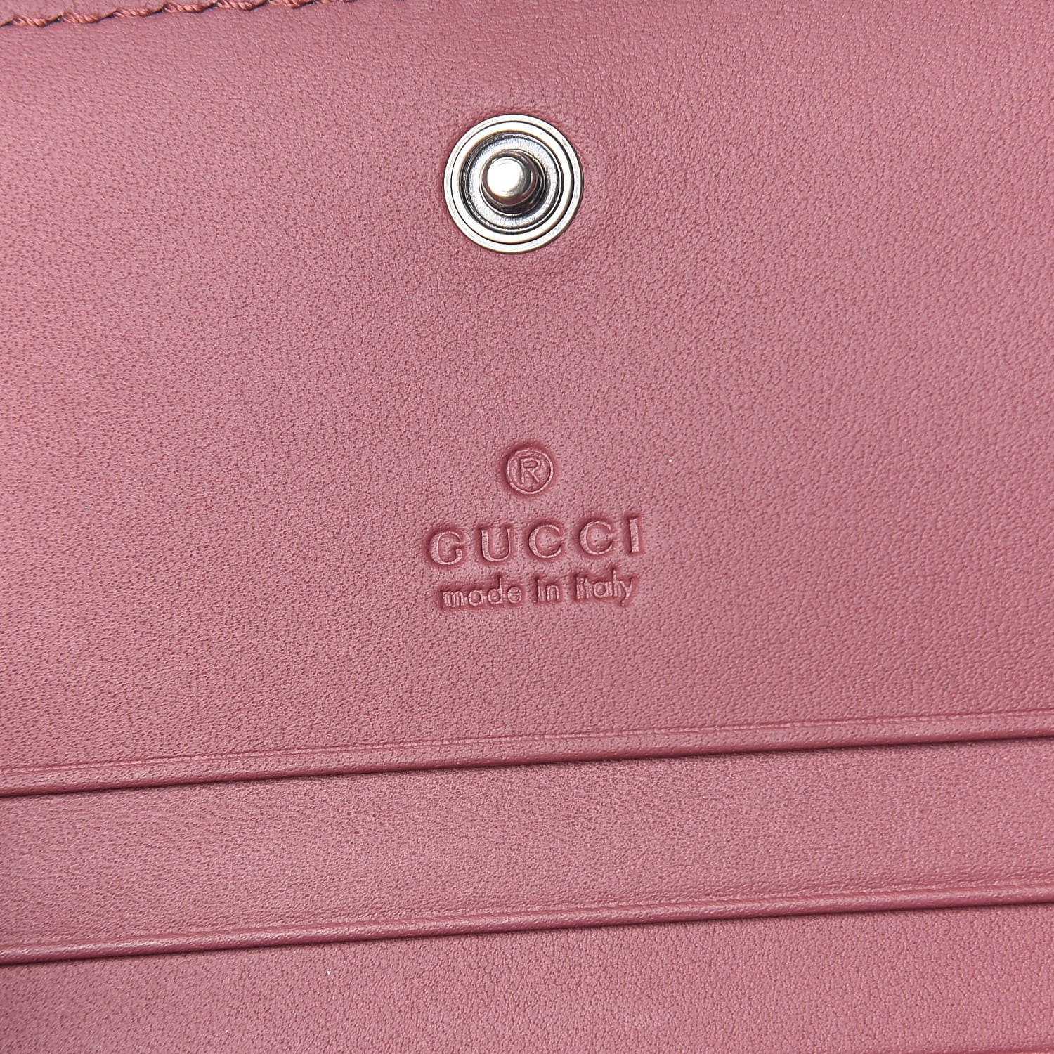 Gucci GG Supreme Monogram Blooms Card Case Wallet Beige Multicolor Dry Rose 6 of 7