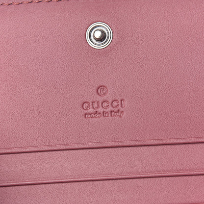 Gucci GG Supreme Monogram Blooms Card Case Wallet Beige Multicolor Dry Rose 6 of 7