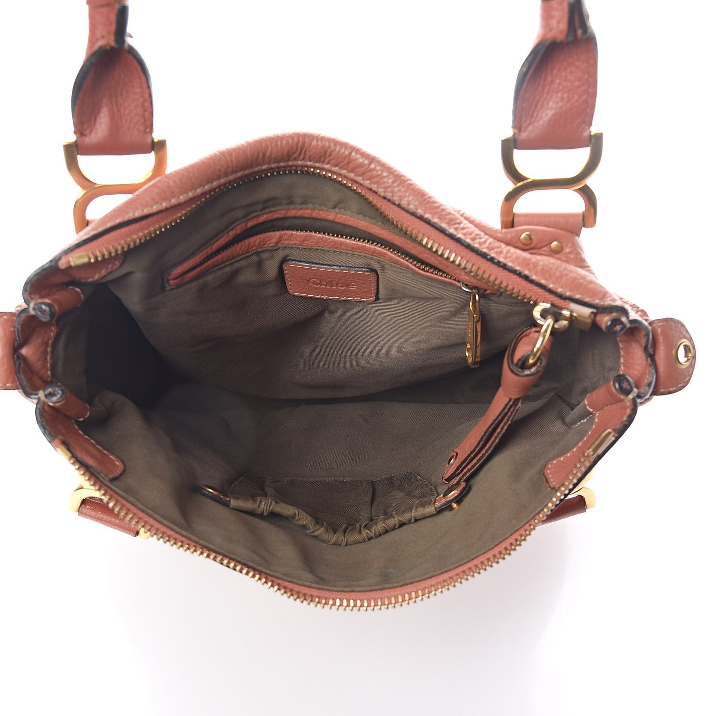 Calfskin Medium Marcie Satchel Coral