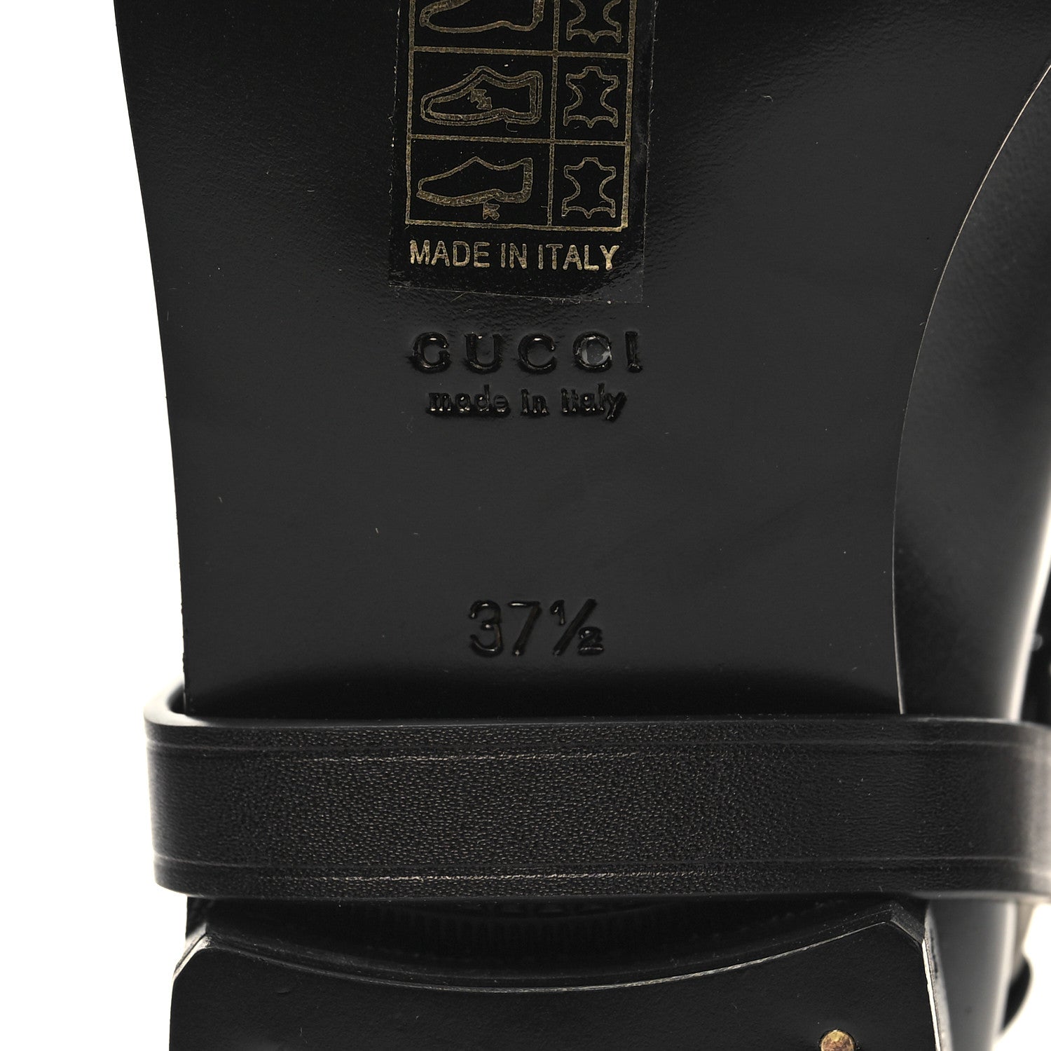Gucci Calfskin Zelda Harness Riding Boots 37.5 Multicolor 7 of 9
