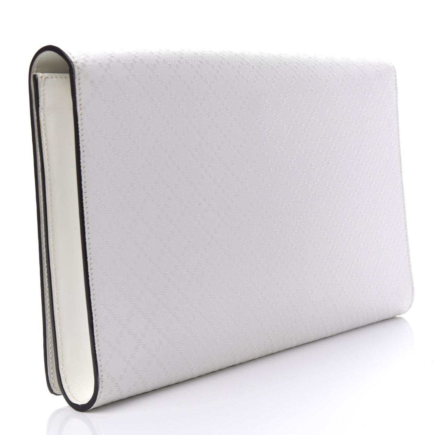Hilary Lux Bright Diamante Clutch Great White