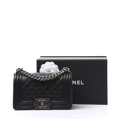 Chanel Caviar Quilted Small Boy Flap Black 9 of 9