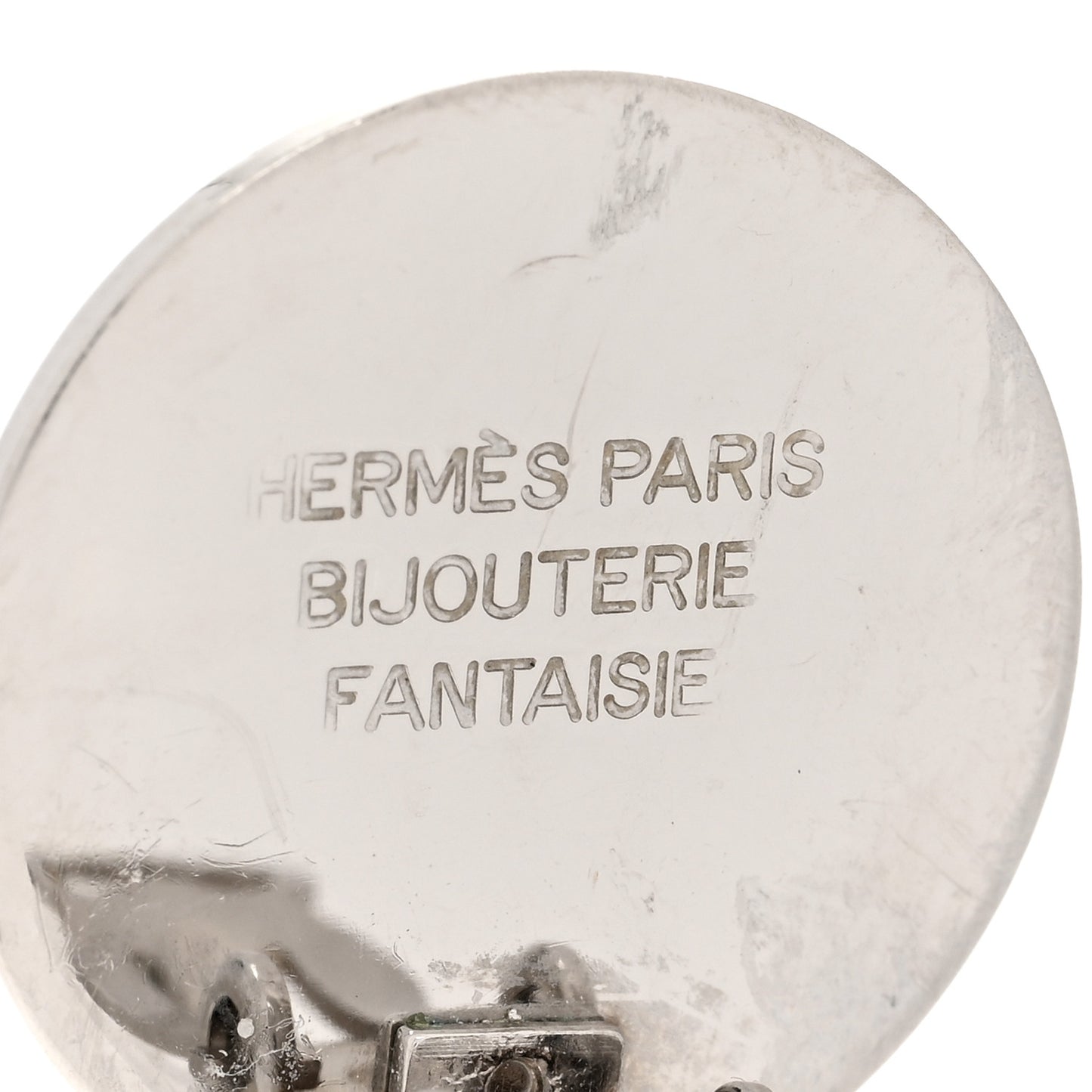 Palladium Clou De Selle Clip On Earrings