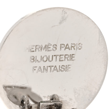Hermes Palladium Clou De Selle Clip On Earrings 4 of 4