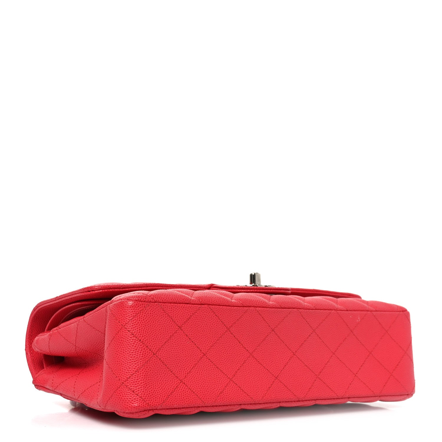 Chanel Caviar Quilted Medium Double Flap Dark Pink 4 of 10