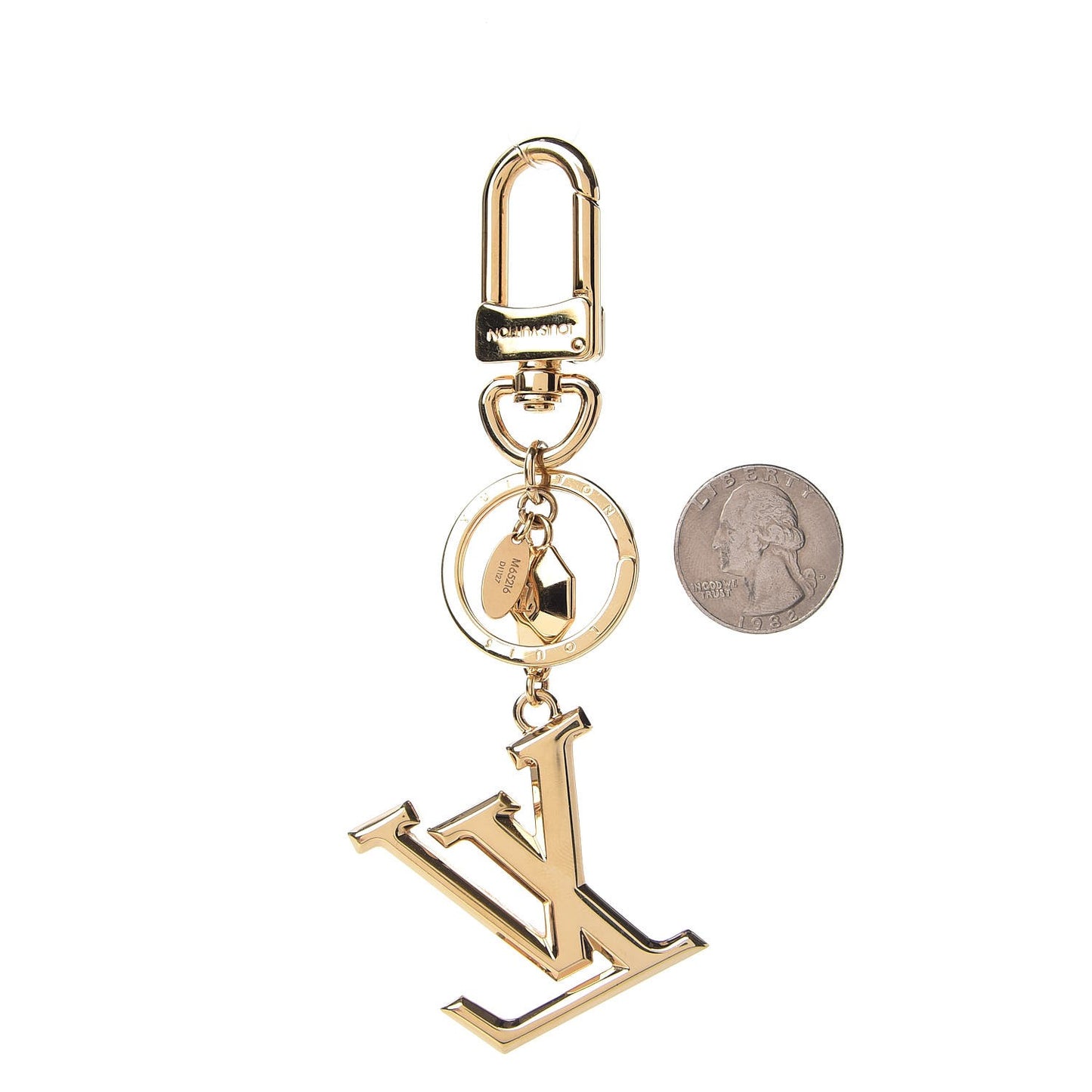 LV Facettes Bag Charm Key Holder Gold