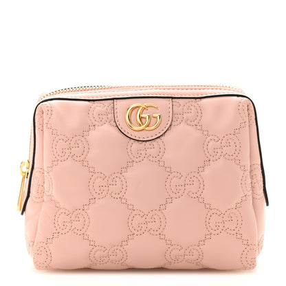 Gucci Calfskin GG Matelasse Beauty Case Perfect Pink 1 of 8