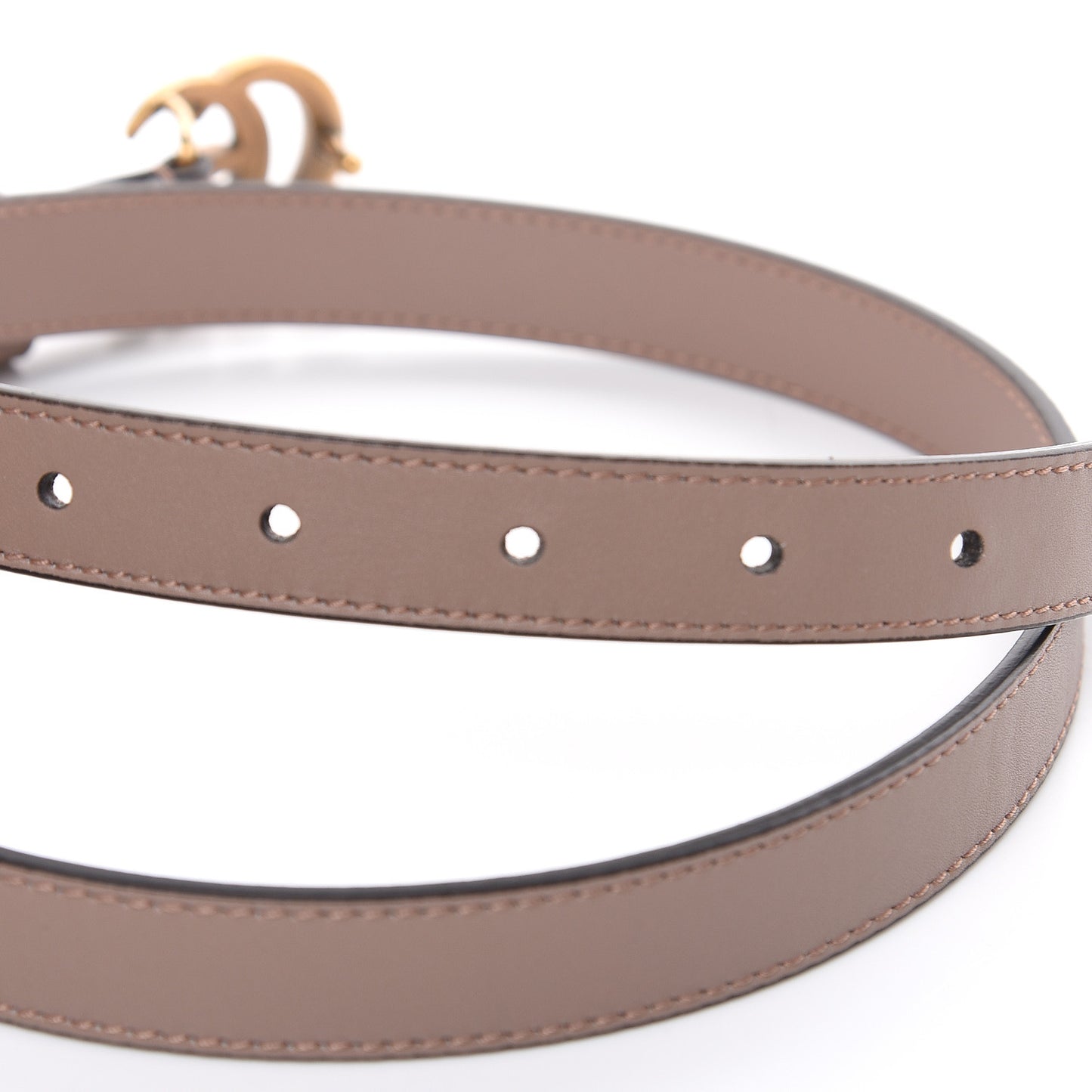 Calfskin Double G 20mm Belt 80 32 Porcelain Rose
