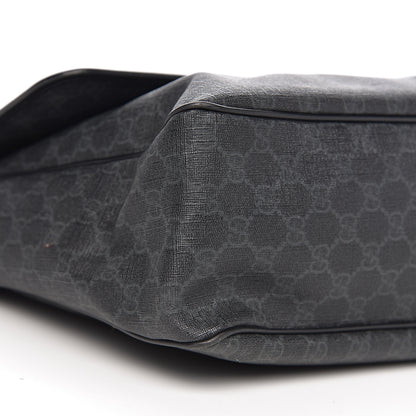 Gucci GG Plus Monogram Medium Flap Messenger Bag Black 7 of 12