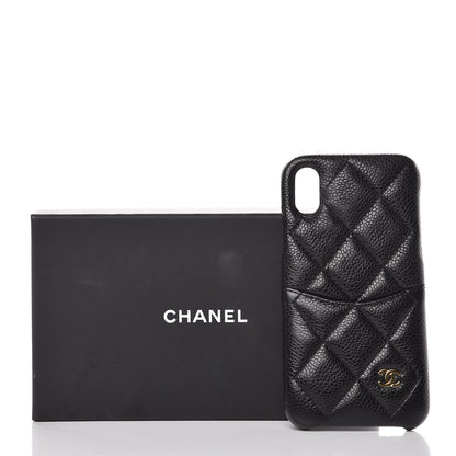 Chanel Caviar Quilted iPhone X Coco Tech Case Black 7 of 7