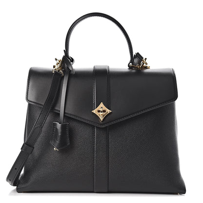 Louis Vuitton Grained Smooth Calfskin Rose Des Vents MM Black 1 of 11
