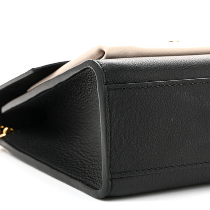 Louis Vuitton Soft Calfskin Mylockme Chain Bag BB Black Creme 8 of 10