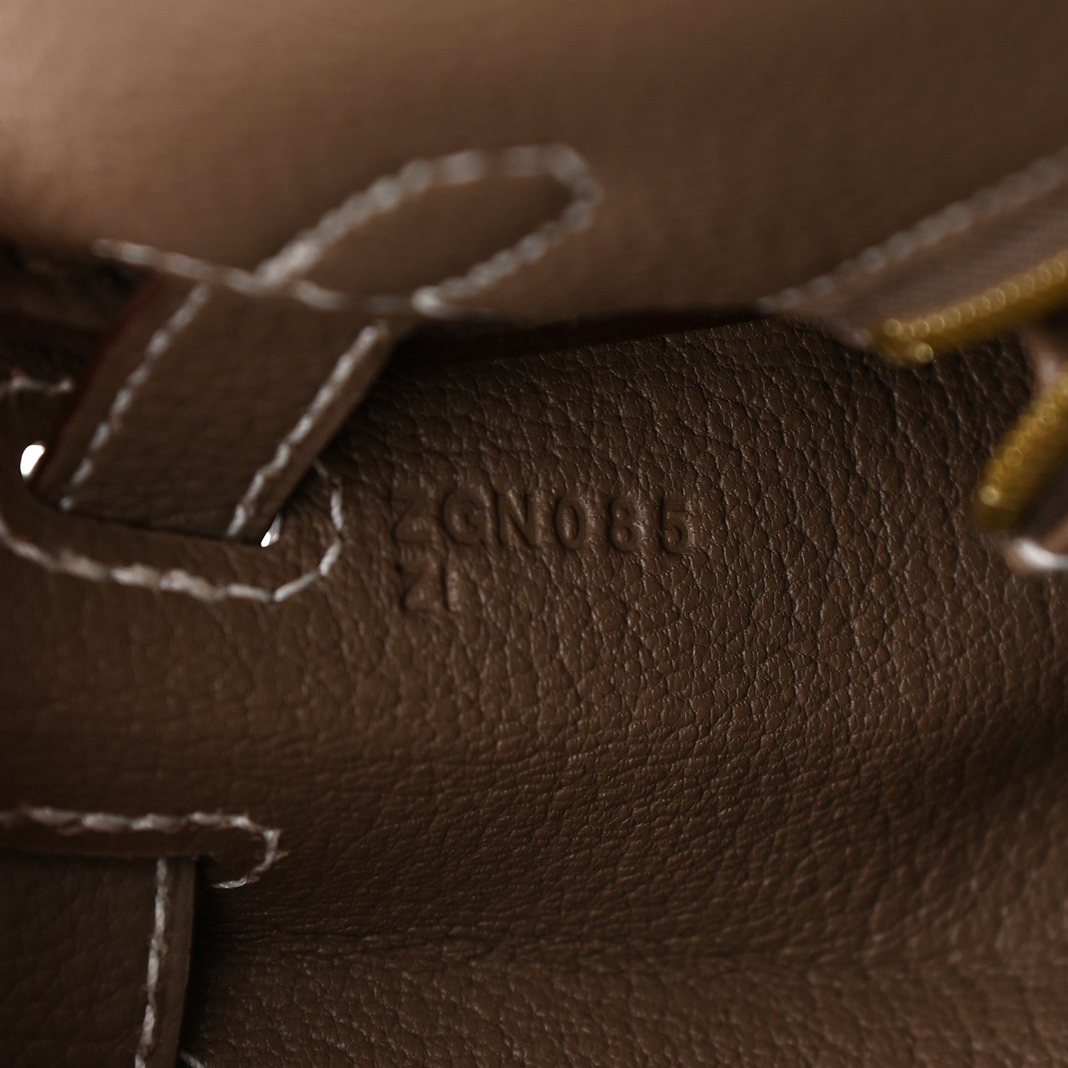 Hermes Togo Kelly Retourne 25 Etoupe 6 of 10