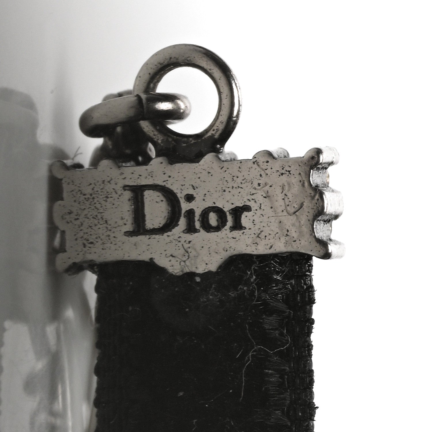 Christian Dior Velvet Crystal J’Adior Choker Necklace Black 4 of 5