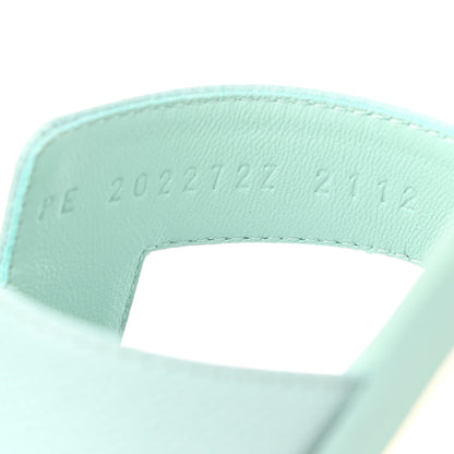 Hermes Epsom Oran Sandals 39 Vert Embrun 8 of 11