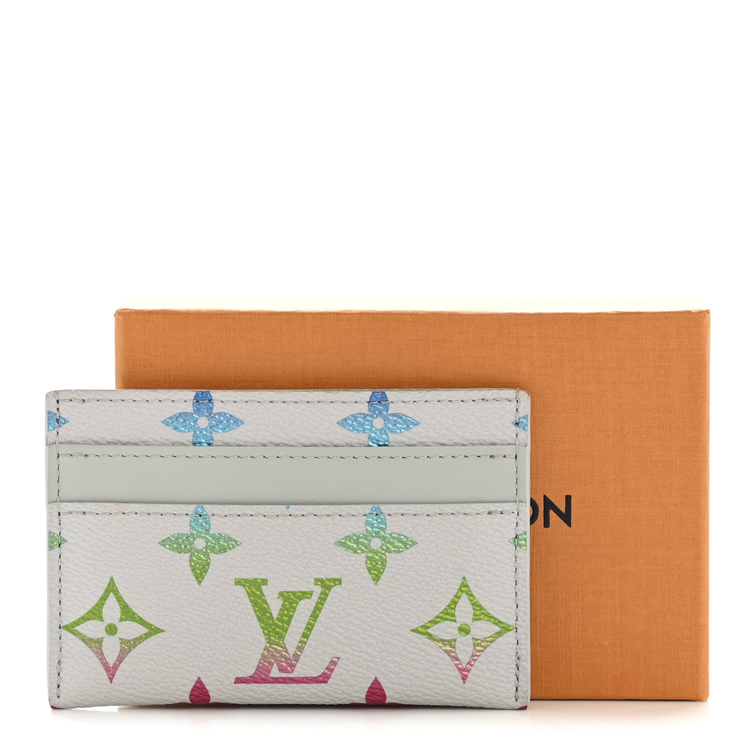 Louis Vuitton Monogram Card Holder Gradient Grey 8 of 8