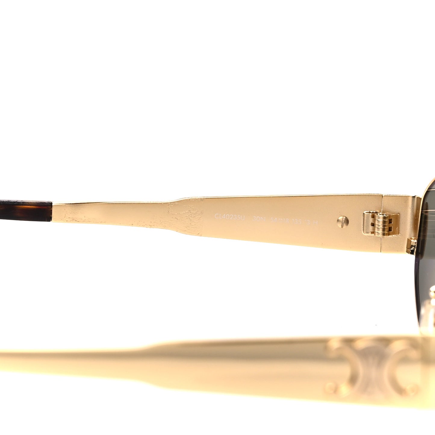 Metal Triomphe 01 Sunglasses CL40235U Gold Green