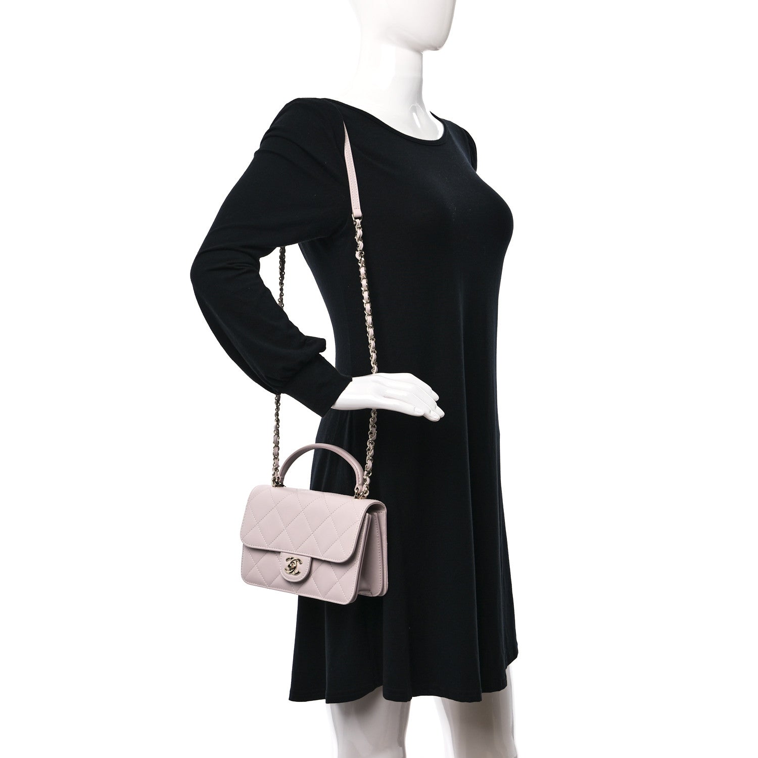 Chanel Calfskin Quilted Coco Lady Flap Light Purple 2 of 10