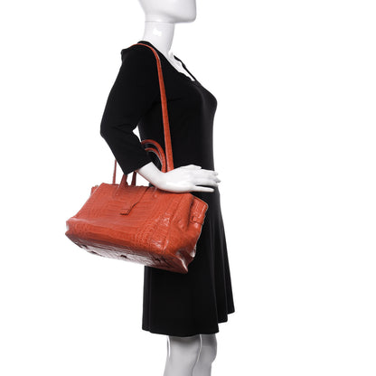 Nancy Gonzalez Crocodile Cristina Satchel Orange 2 of 20
