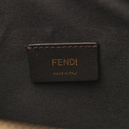 Fendi Wool Vitello King FF 1974 Diagonal Clutch Shoulder Bag Beige Cammello Sand 5 of 8