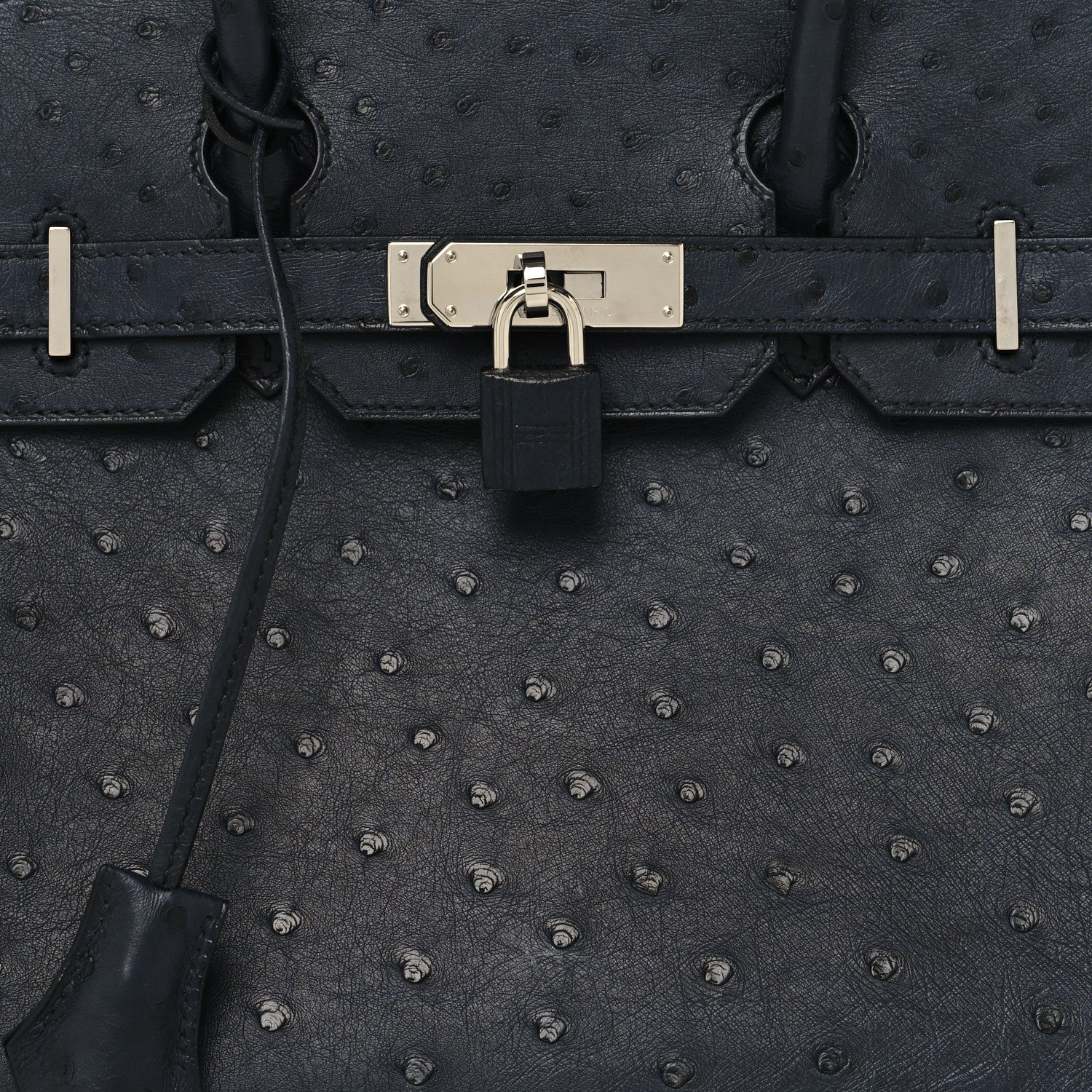 Hermes Ostrich Birkin 30 Bleu Indigo 9 of 14