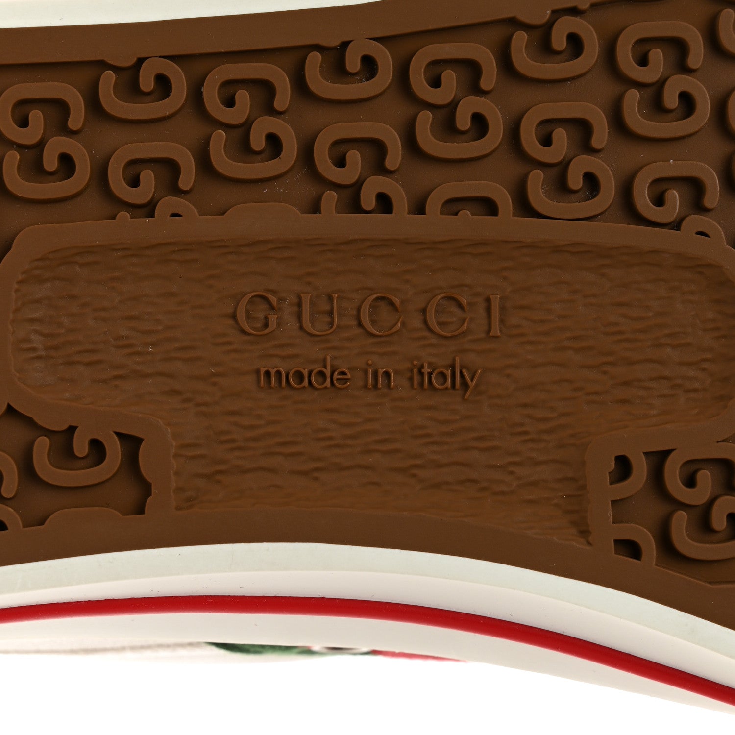 Gucci GG Monogram Web Mens 1977 Tennis Sneakers 9.5 Great White 7 of 8