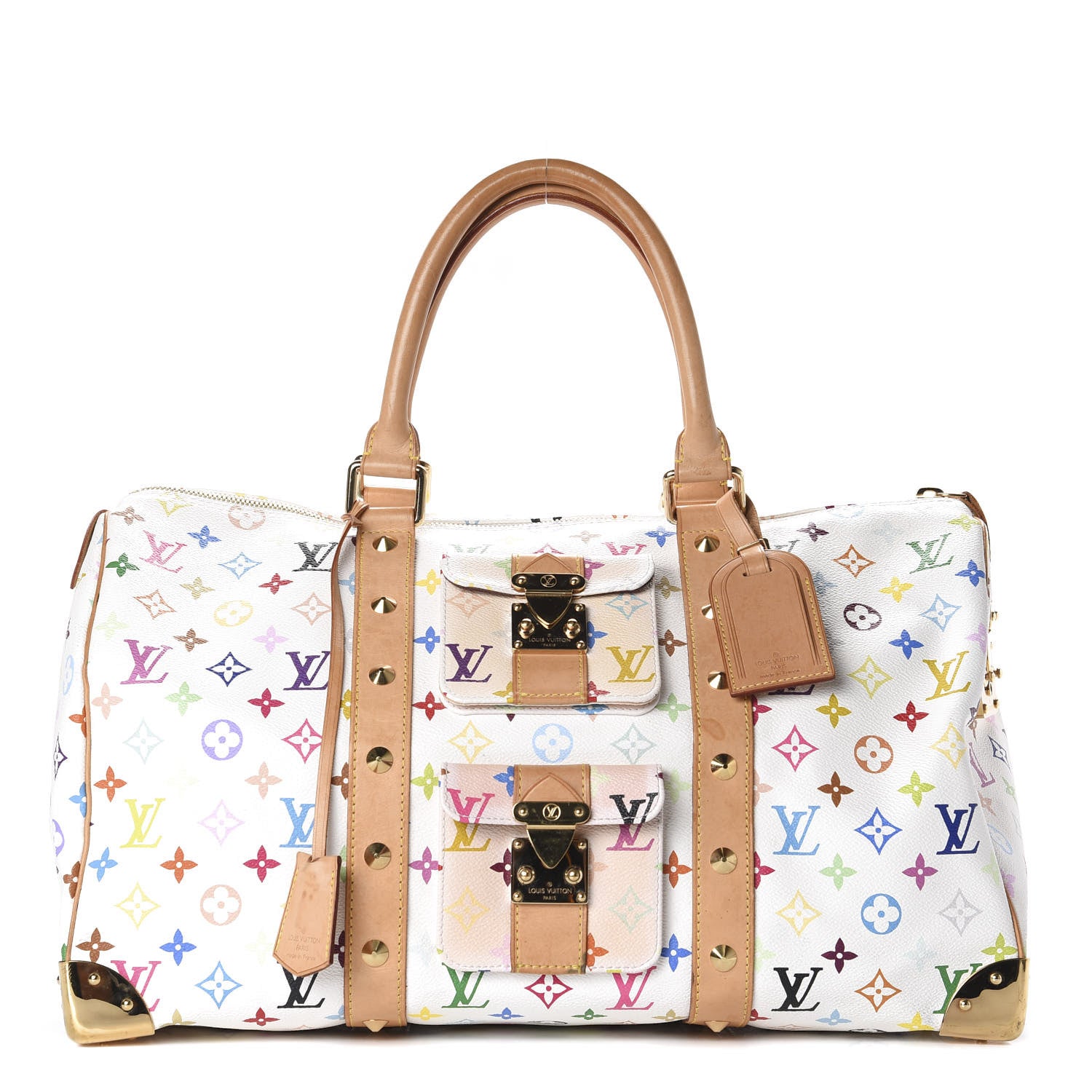 Louis Vuitton Monogram Multicolor Keepall 45 White 1 of 10