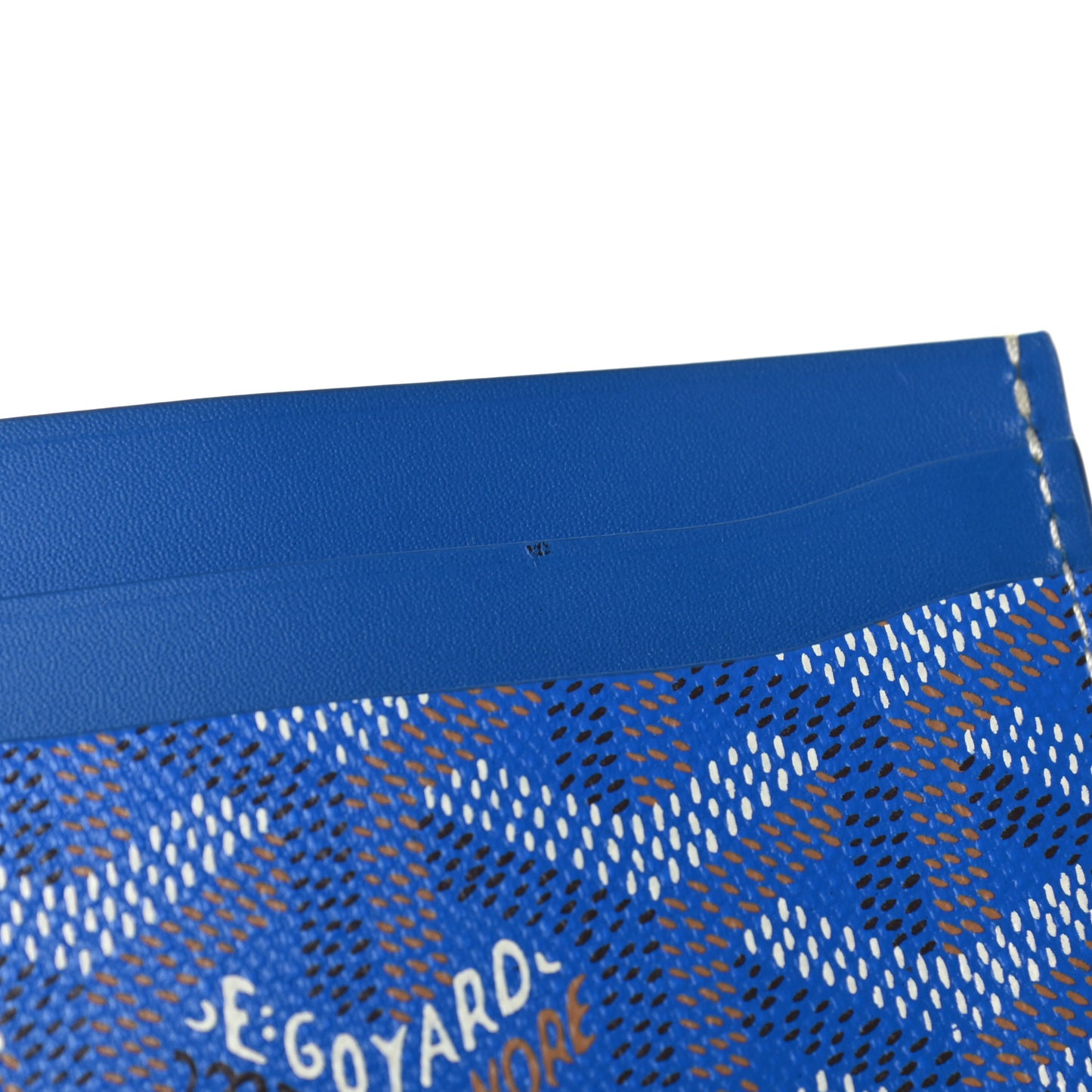 Goyardine Saint Sulpice Card Holder Sky Blue