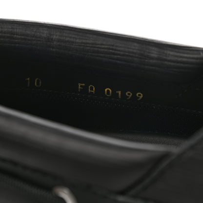 Louis Vuitton Calfskin Mens Summerland Boat Shoes 10 Black 8 of 8