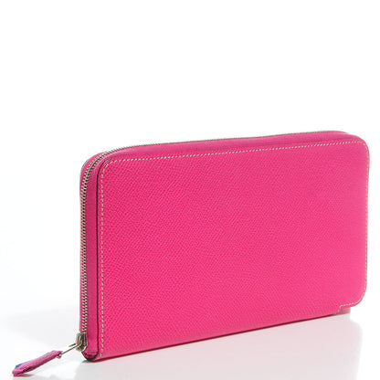 Hermes Epsom Silk'in Wallet Rose Tyrien 4 of 11