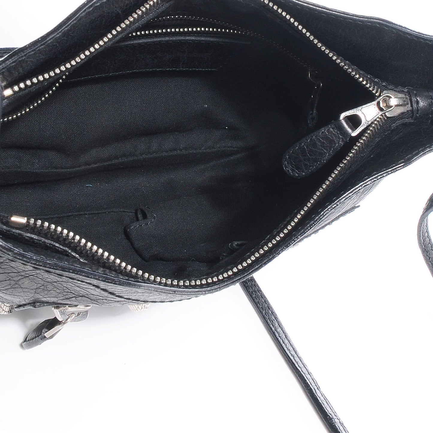 Agneau Giant 12 Silver Hardware Hip Black