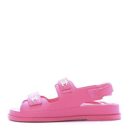 Chanel Rubber CC Dad Sandals 40 Pink 1 of 11