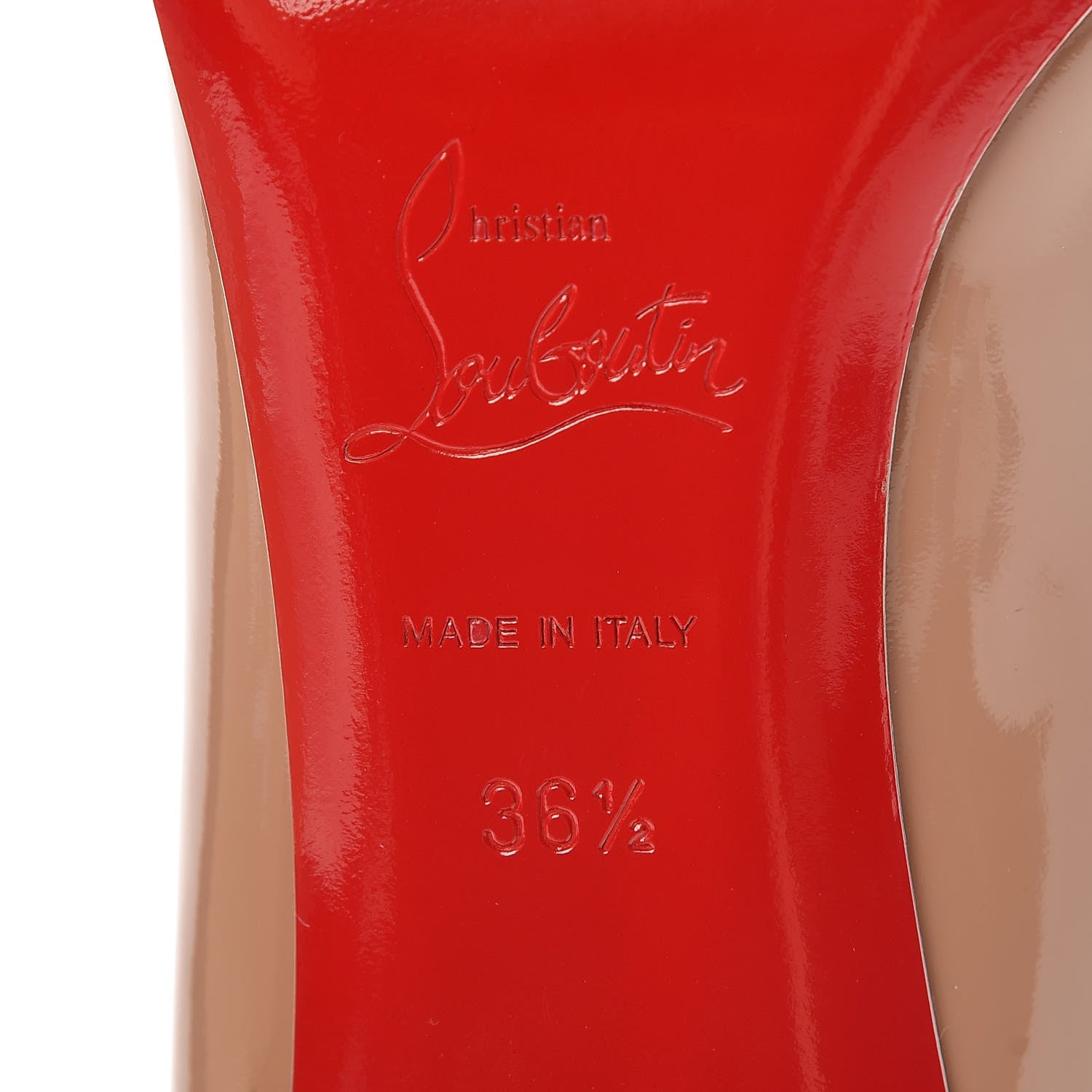 Christian Louboutin Patent Simplenodo 85 Pumps 36.5 Nude 7 of 8