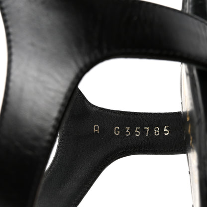 Chanel Calfskin Medallion CC Thong Sandals 38 Black 9 of 10