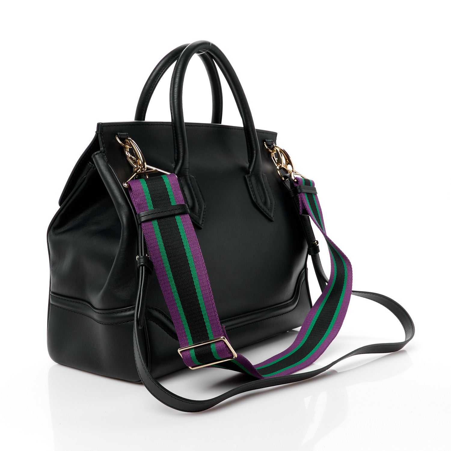 Versace Calfskin Large Palazzo Empire Bag Black 3 of 17
