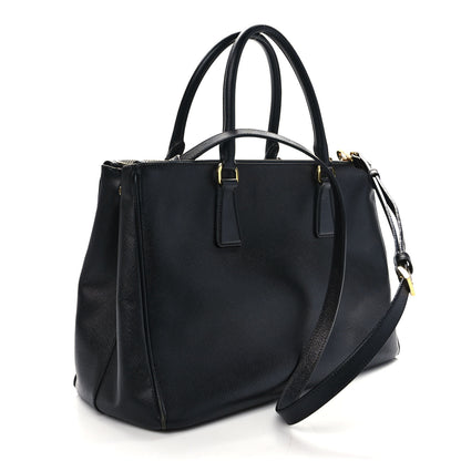 Prada Saffiano Medium Galleria Double Zip Tote Black 3 of 14