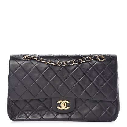Chanel Lambskin Quilted Medium Double Flap Bag Black 1 of 12