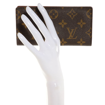 Louis Vuitton Monogram Simple Checkbook Holder Wallet 2 of 7